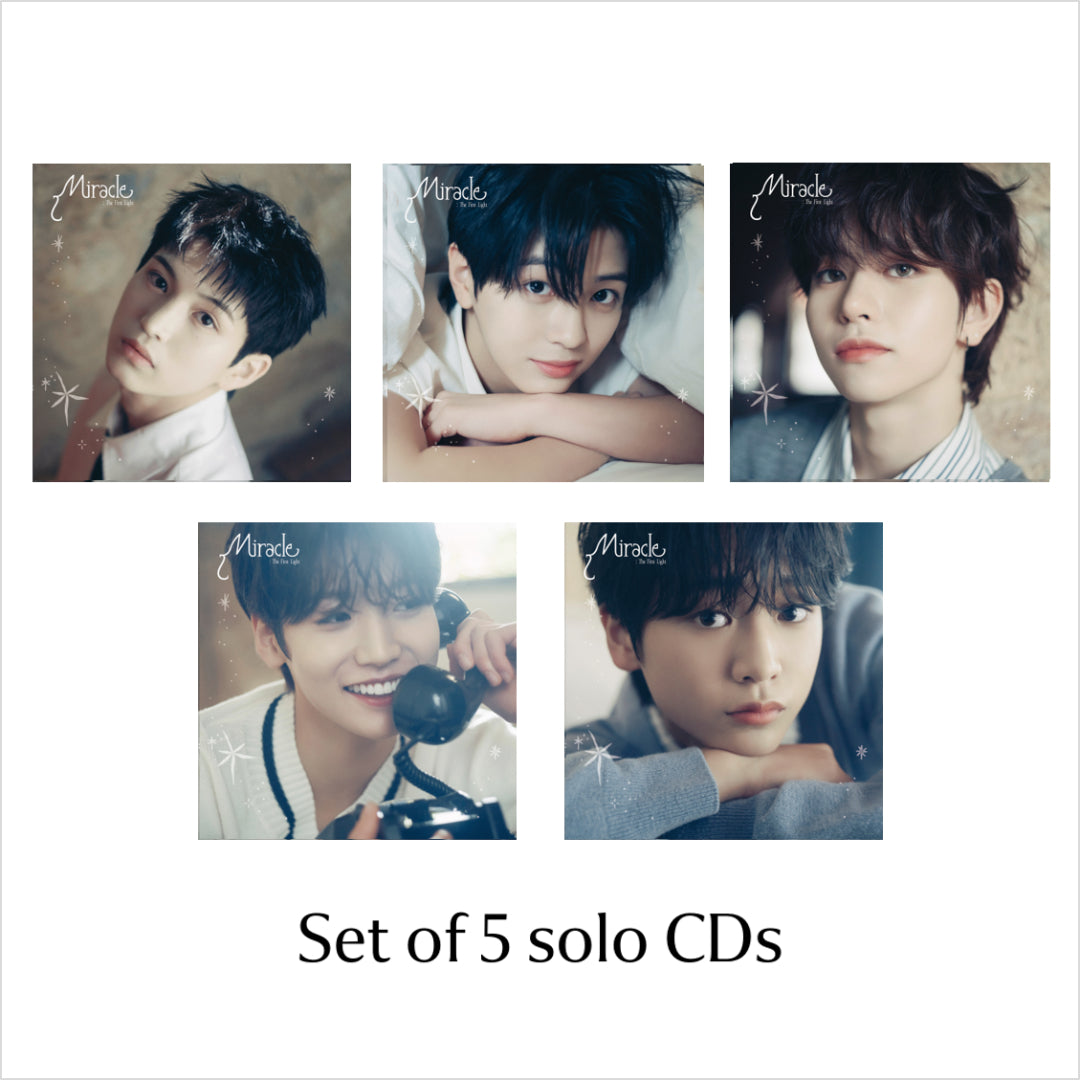 《FC特典付き》【メンバーソロ盤5種セット】Miracle : The First Light(IO ver./RENKI ver./AKITO ver./RYOHA ver./KOTARO ver.)