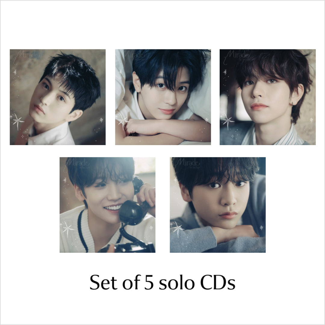 
                  
                    《FC特典付き》【メンバーソロ盤5種セット】Miracle : The First Light(IO ver./RENKI ver./AKITO ver./RYOHA ver./KOTARO ver.)
                  
                