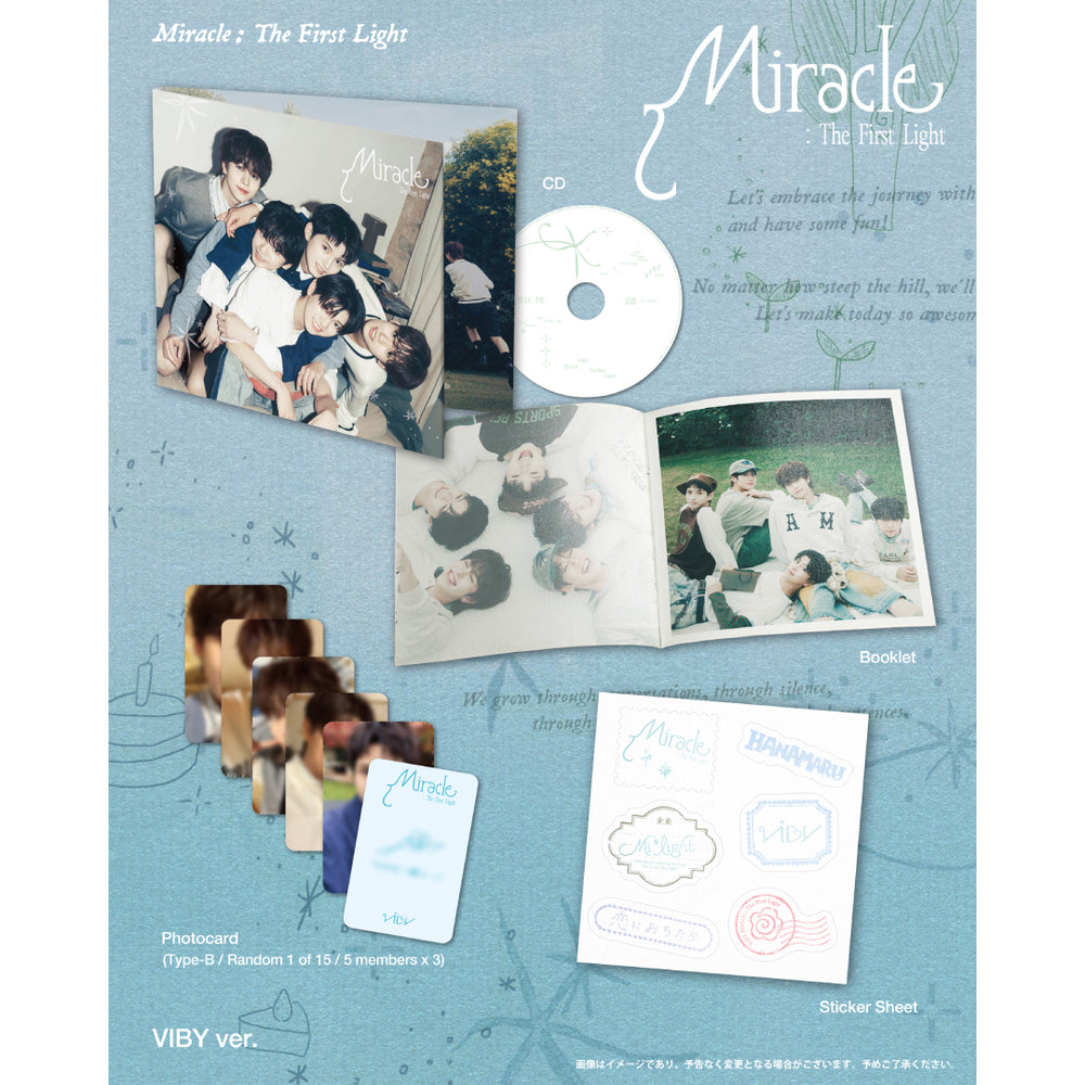 VIBY ver.】Miracle : The First Light(CD) – VIBY OFFICIAL SHOP